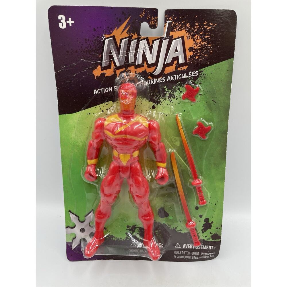 Greenbrier Red Ninja Action Figure - New Sealed 6 Inch